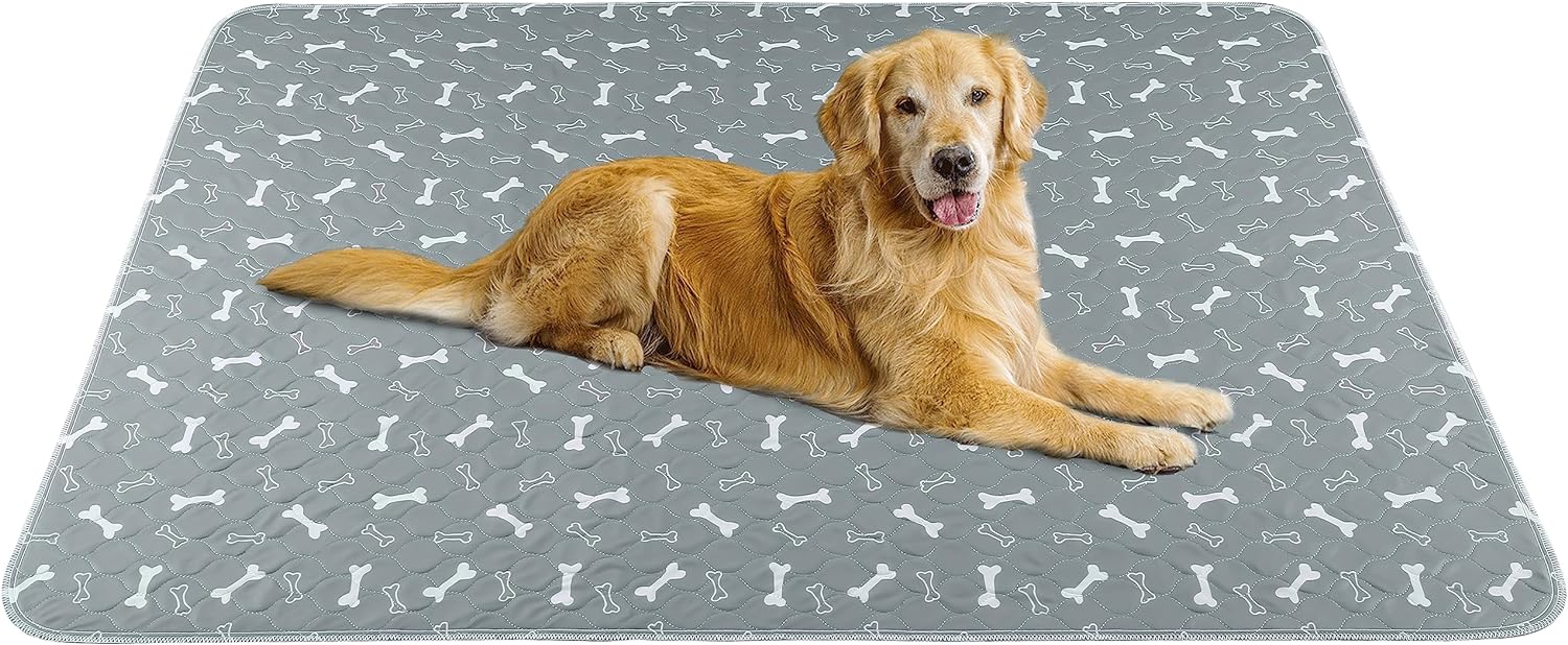 Washable Pee Pads for Dogs, Large 2 Pack 36”x48” Dog Pee Pads Washable, Waterpro...