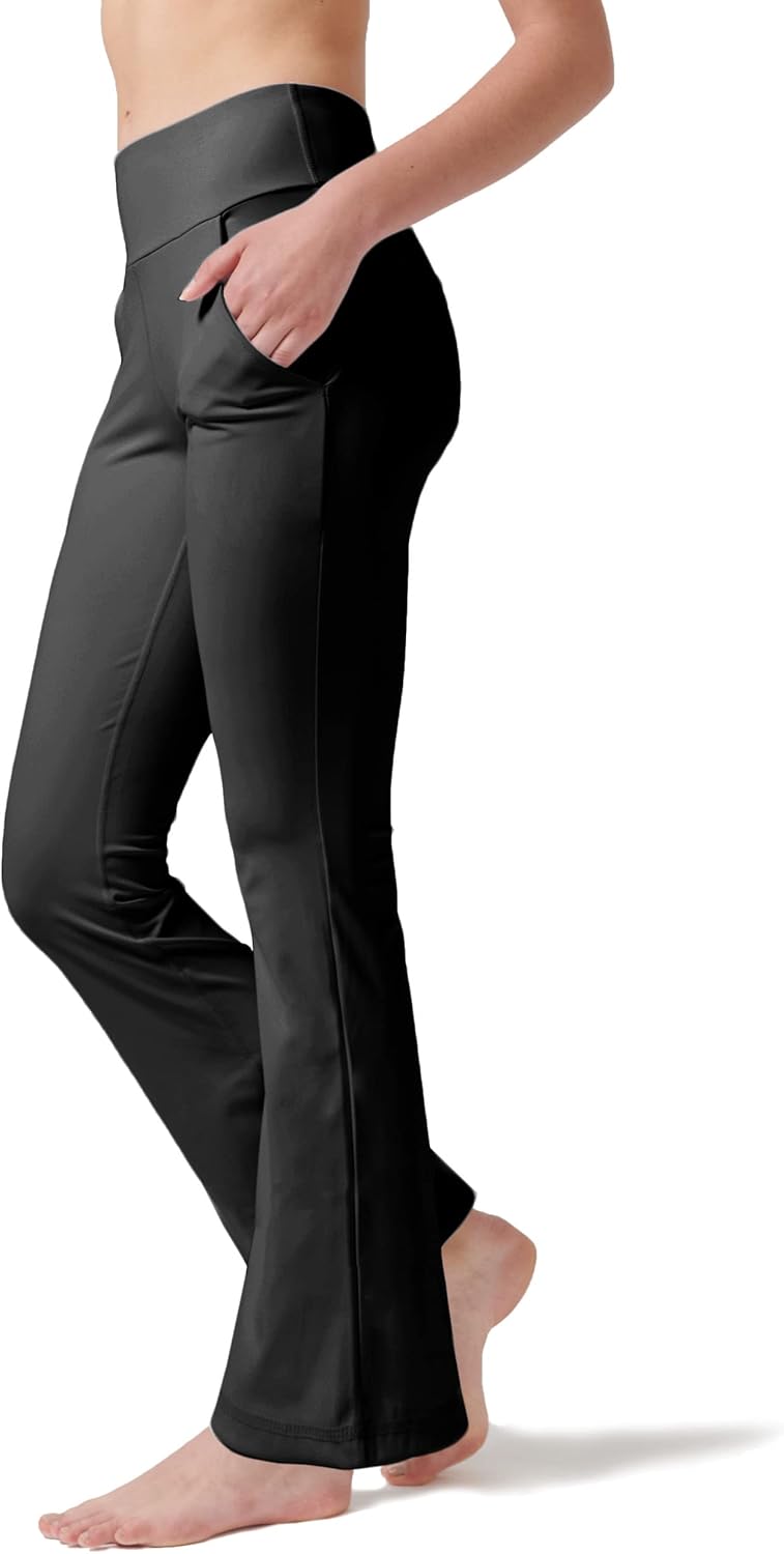 LaiEr Women's Yoga Pants, Special High Waist Work Pants with 4 Pockets, Innovati...
