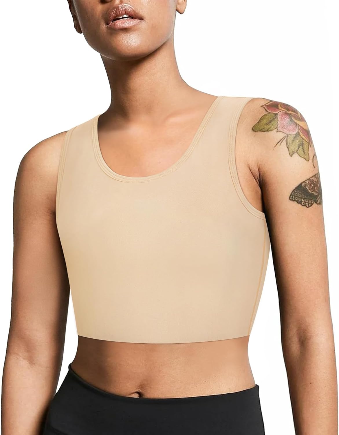 Junlan Women Transgender Tomboy FTM Chest Binder Elastic Breathable Bra Pullover...