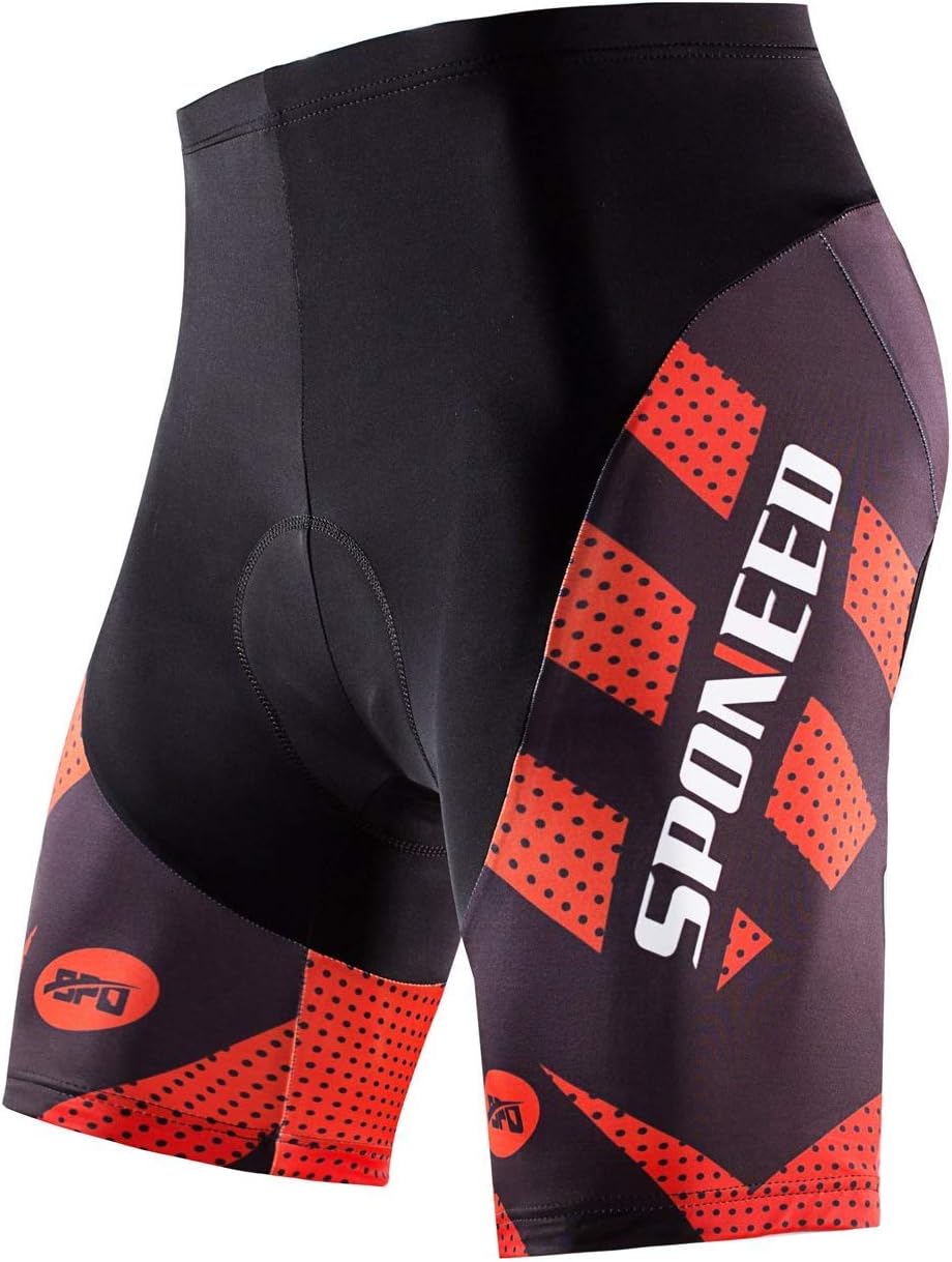 sponeed Men's Cycling Shorts Padded Bicycle Riding Pants Bike Biking Clothes Cyc...