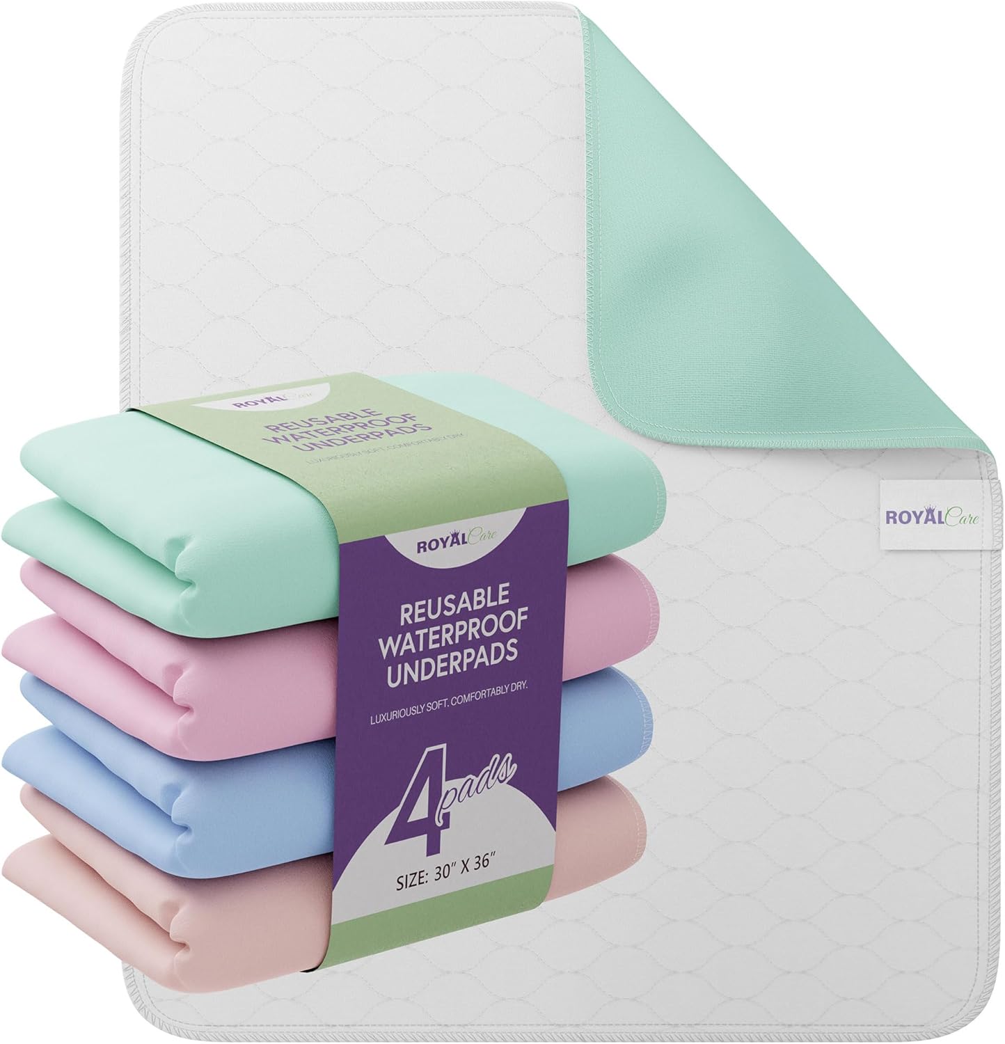 Incontinence Bed Pads - Reusable Waterproof Underp...