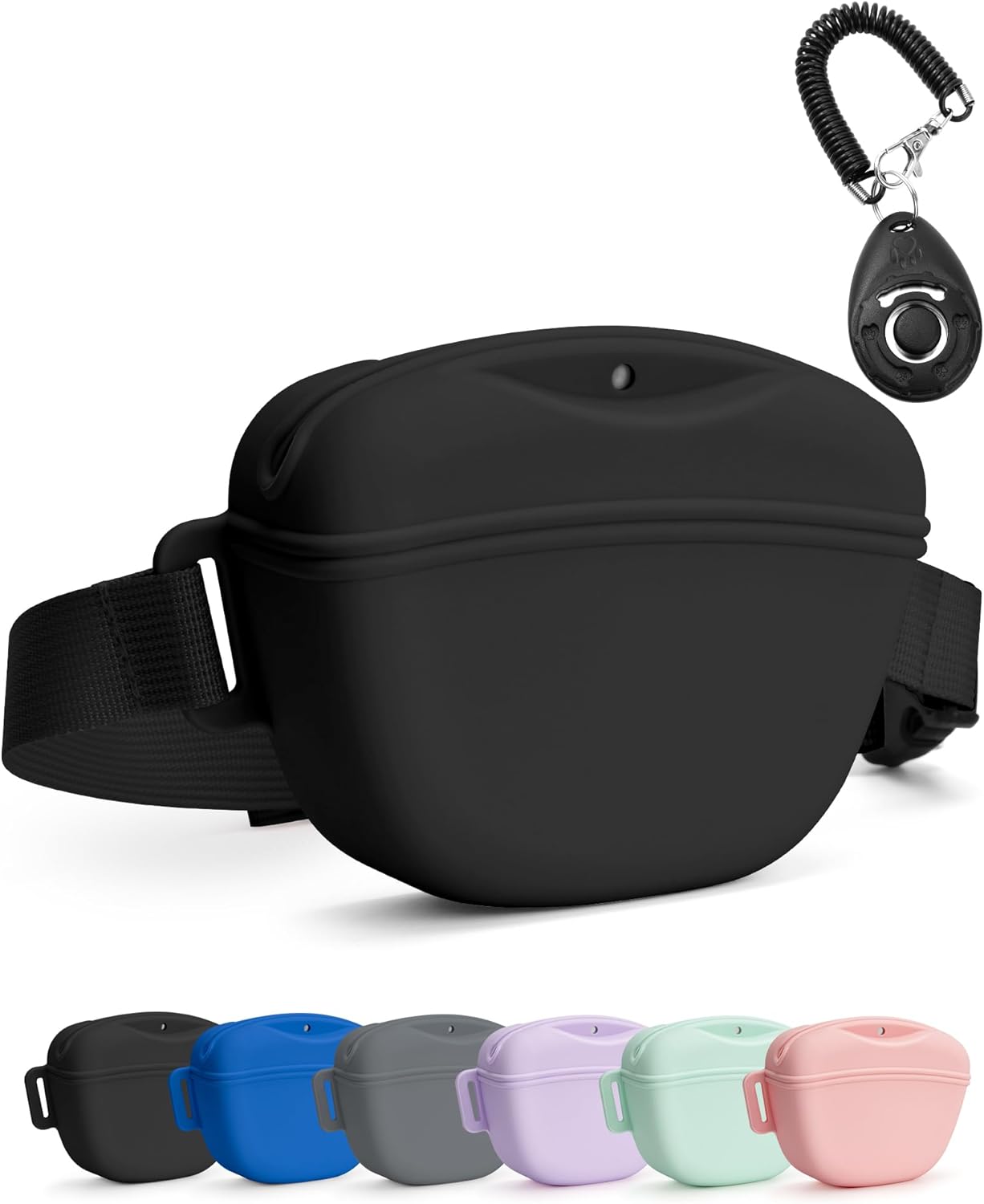 Dog Treat Pouch with Training Clicker, Upgrade Stronger Magnetic Closure to Avoi...