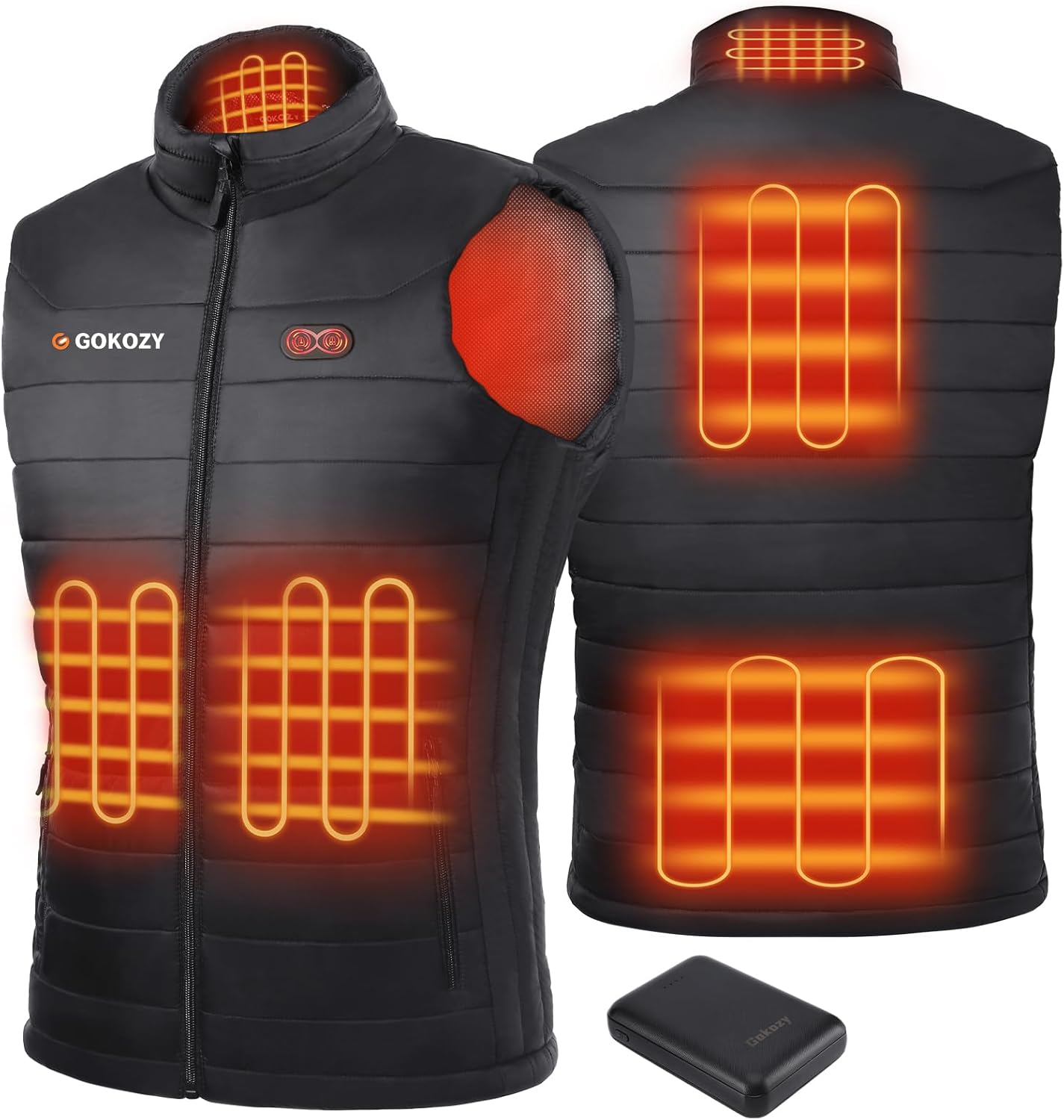Gokozy Heated Vest, Special Heated Gilet with 10000mAh Battery Pack, High-Qualit...