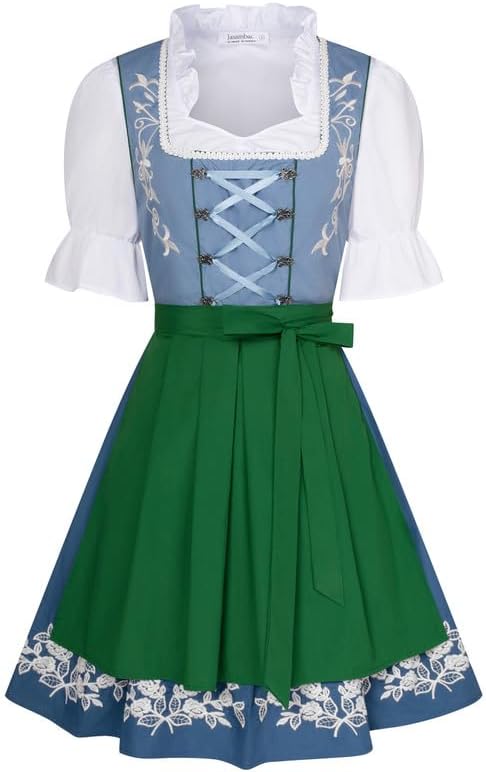 JASAMBAC Dirndl Dress, Special Women's German Outfit for Oktoberfest, Innovative...