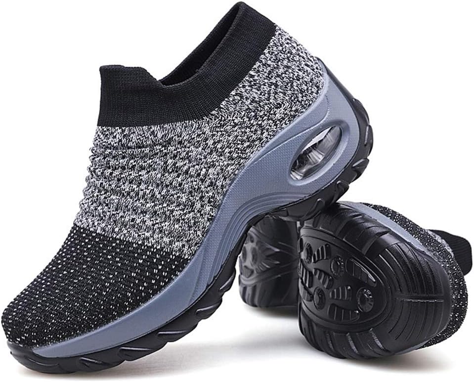 Women's Walking Shoes Sock Sneakers - Mesh Slip On Air Cushion Lady Girls Modern...
