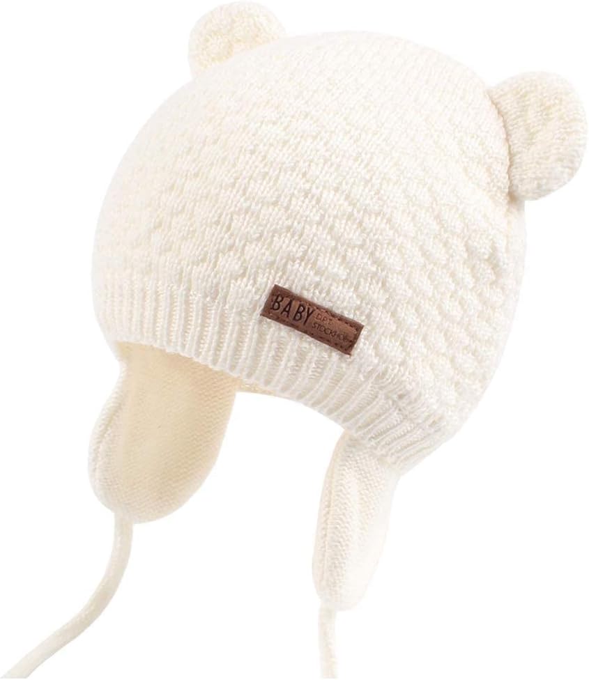 Duoyeree Kids Baby Hat Soft Warm Cable Knit Beanie Toddler Girl Fall Winter Hats...