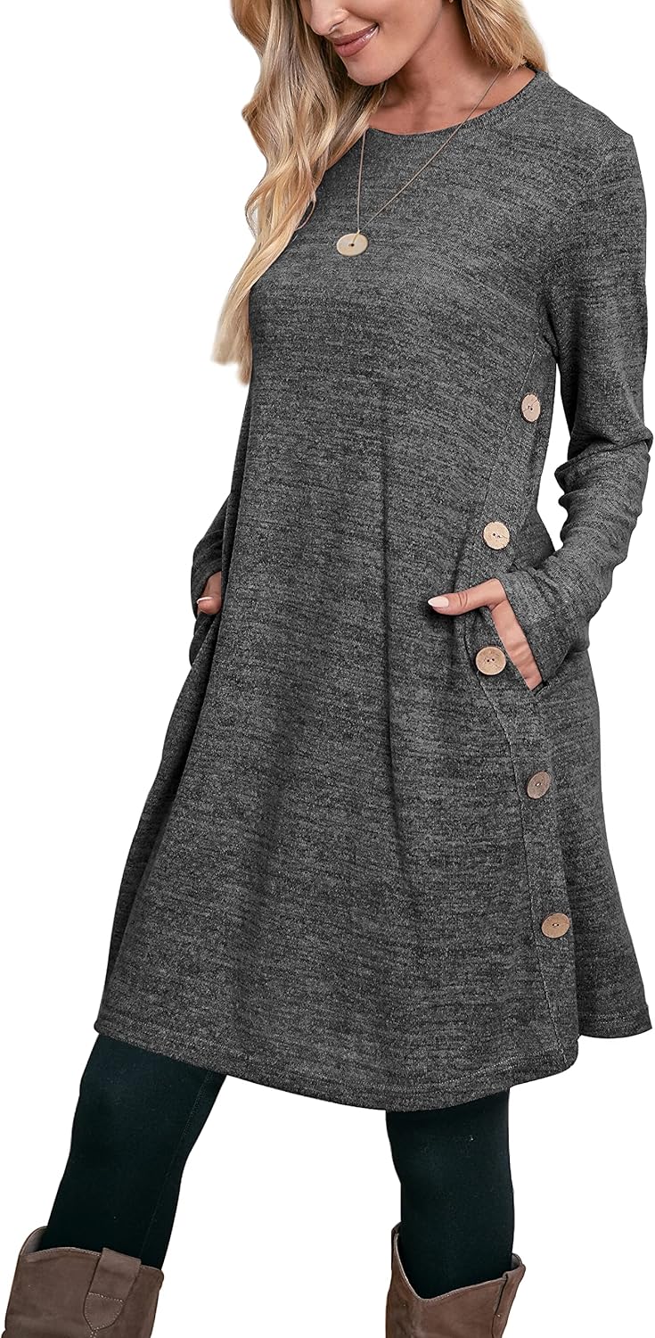 Aokosor Jumper Dress, Special Long Sleeve Dress for Women, Innovative Ladies But...