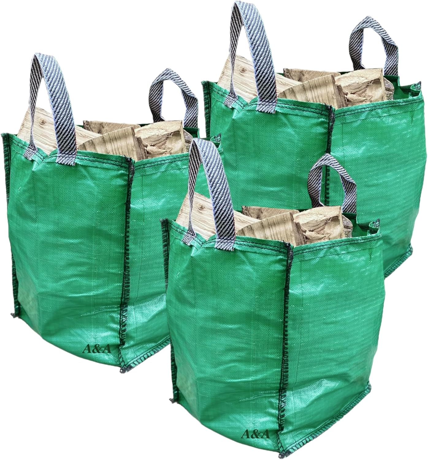 5 x Garden Waste Bags - 120 Litre - Heavy Duty Garden Green Waste Sacks - Indust...