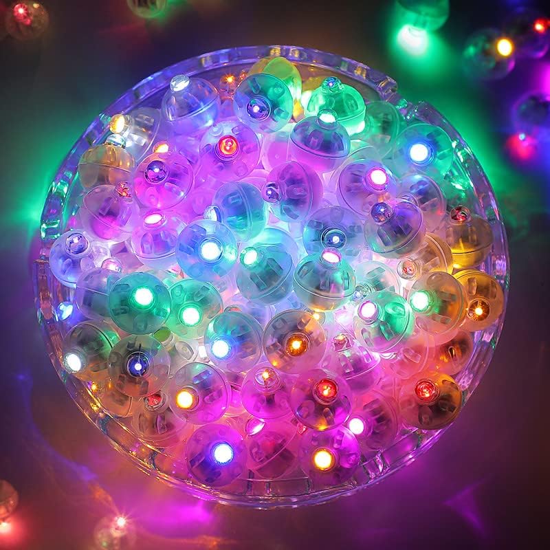 ZGWJ 100PCs Mini Led Lights, Led Balloons Light up Balloons for Party Decoration...