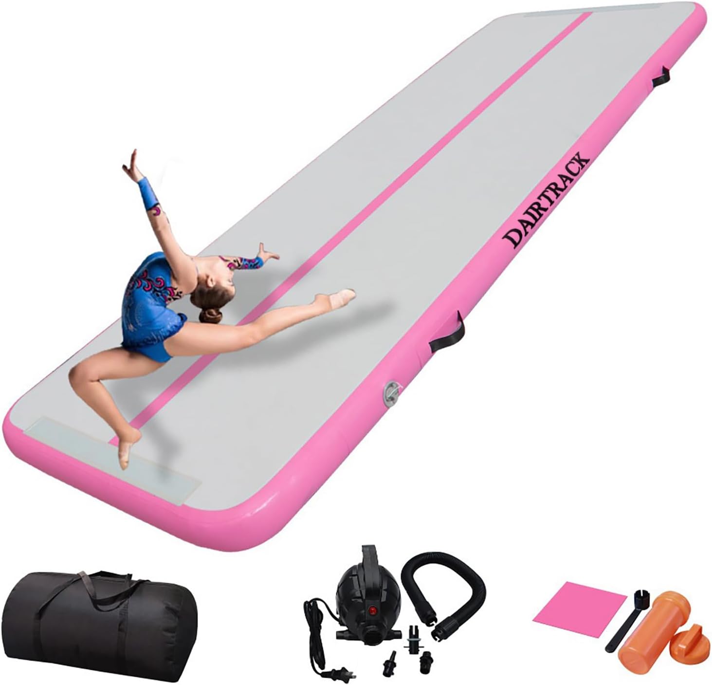 IBATMS Air Tumbling Mat, 10ft/13ft/16ft/20ft Inflatable Gymnastics Air Mat for G...