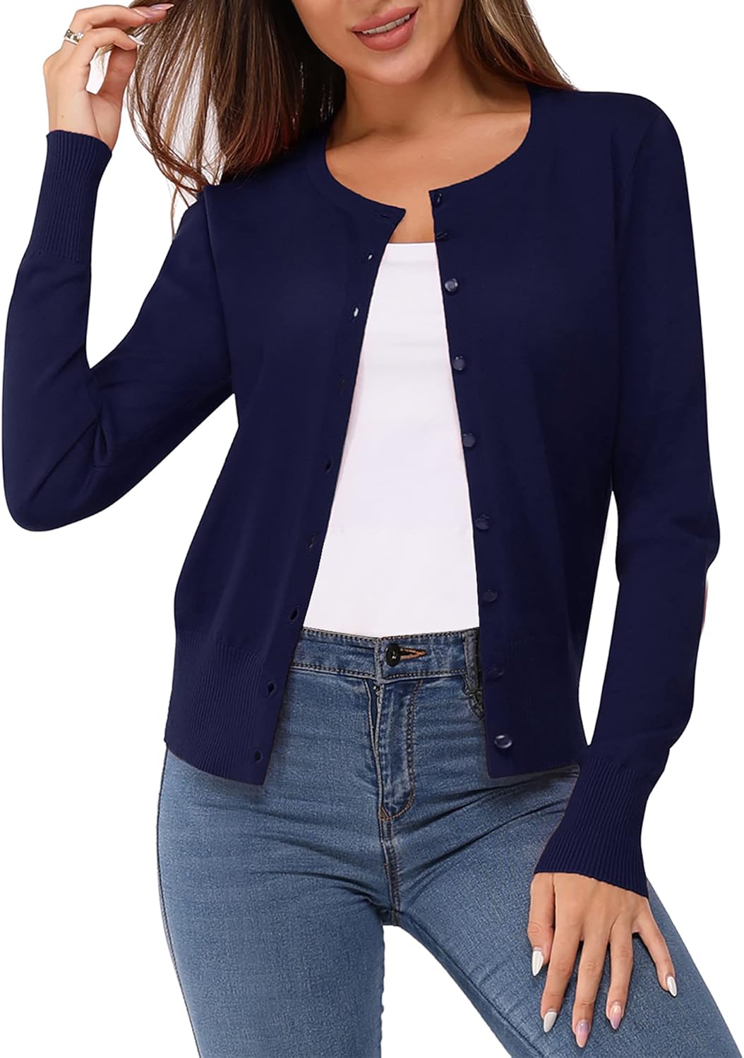 Newshows Women's Sweater, Special Lightweight Button Down Long Sleeve Cardigan,...