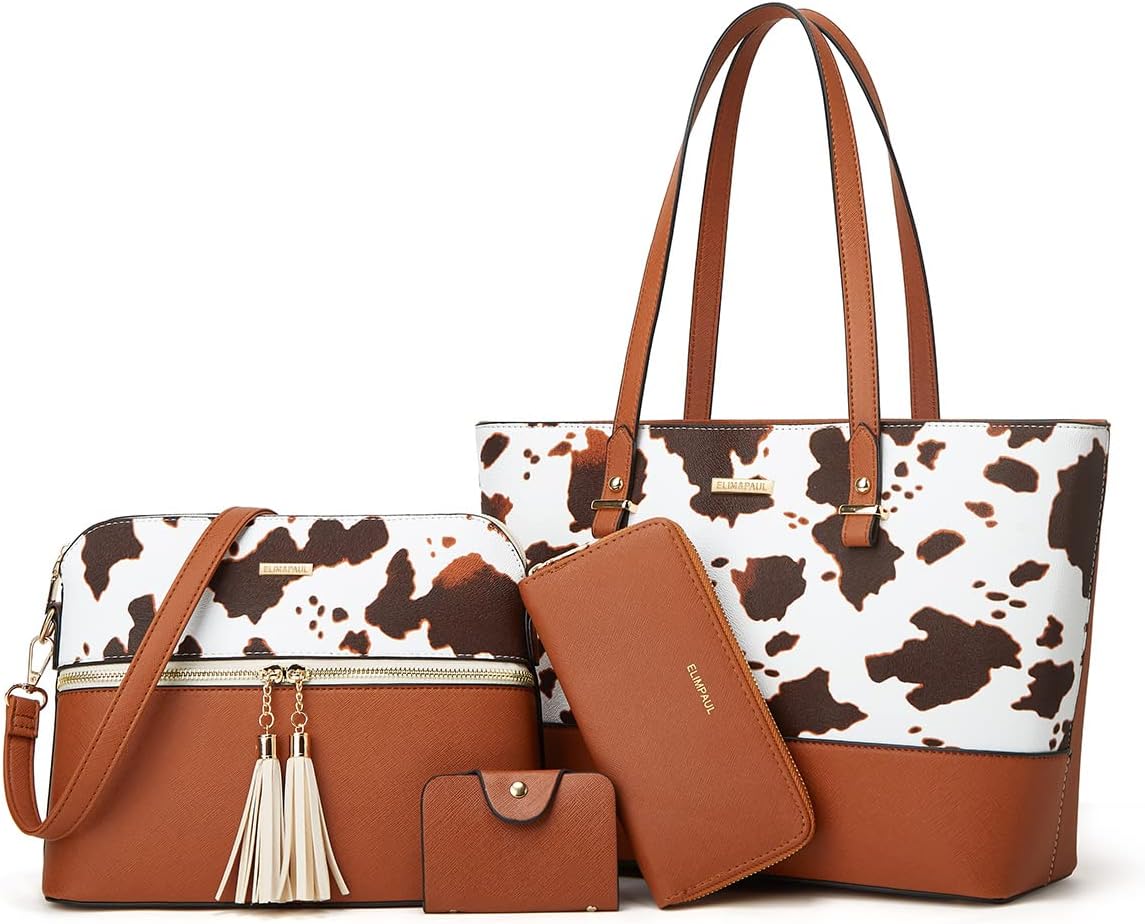 Women Fashion Handbags Wallet Tote Bag Shoulder Bag Top Handle Satchel Purse Set...