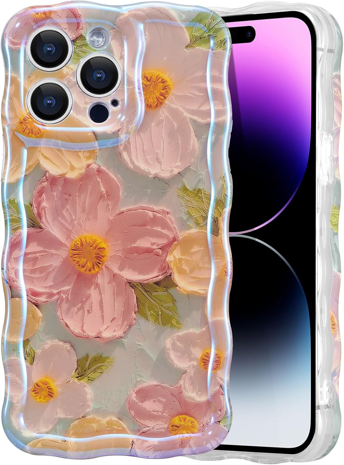 EYZUTAK Case for iPhone 12 Pro Max, Special Colorful Retro Oil Painting Printed...
