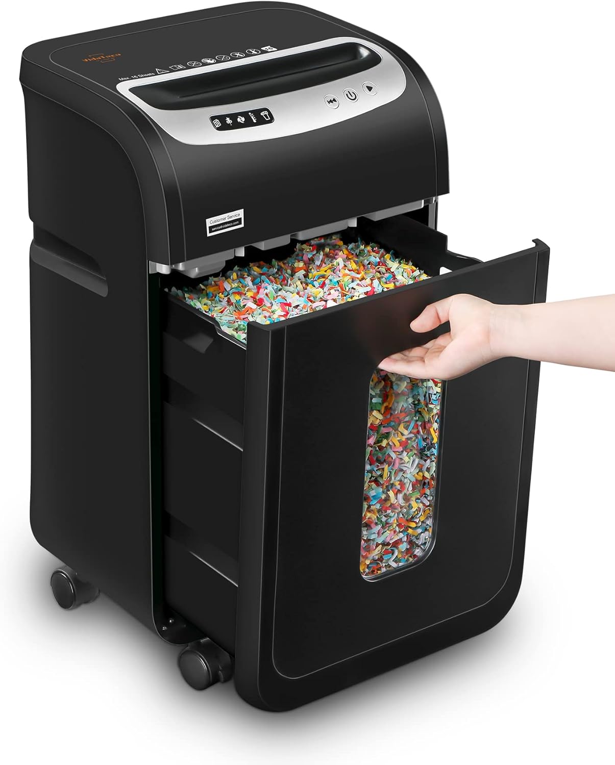 VidaTeco Mirco-Cut Paper Shredder Heavy Duty, 18-Sheet Shreds Paper/Card/Staple/...