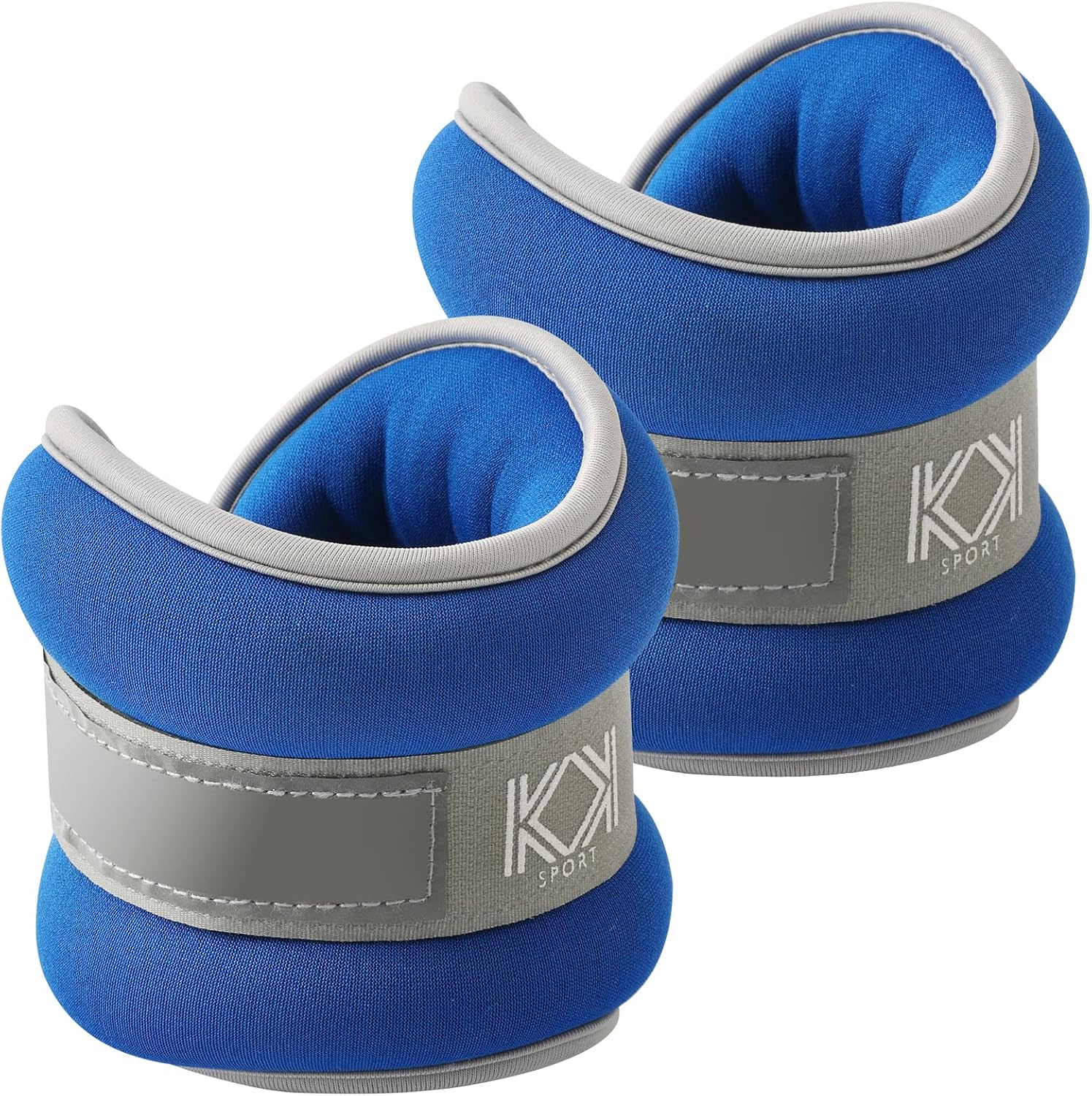 KK Neoprene Ankle Straps Pair - Adjustable Straps for Ankle - Leg Weights Pair f...