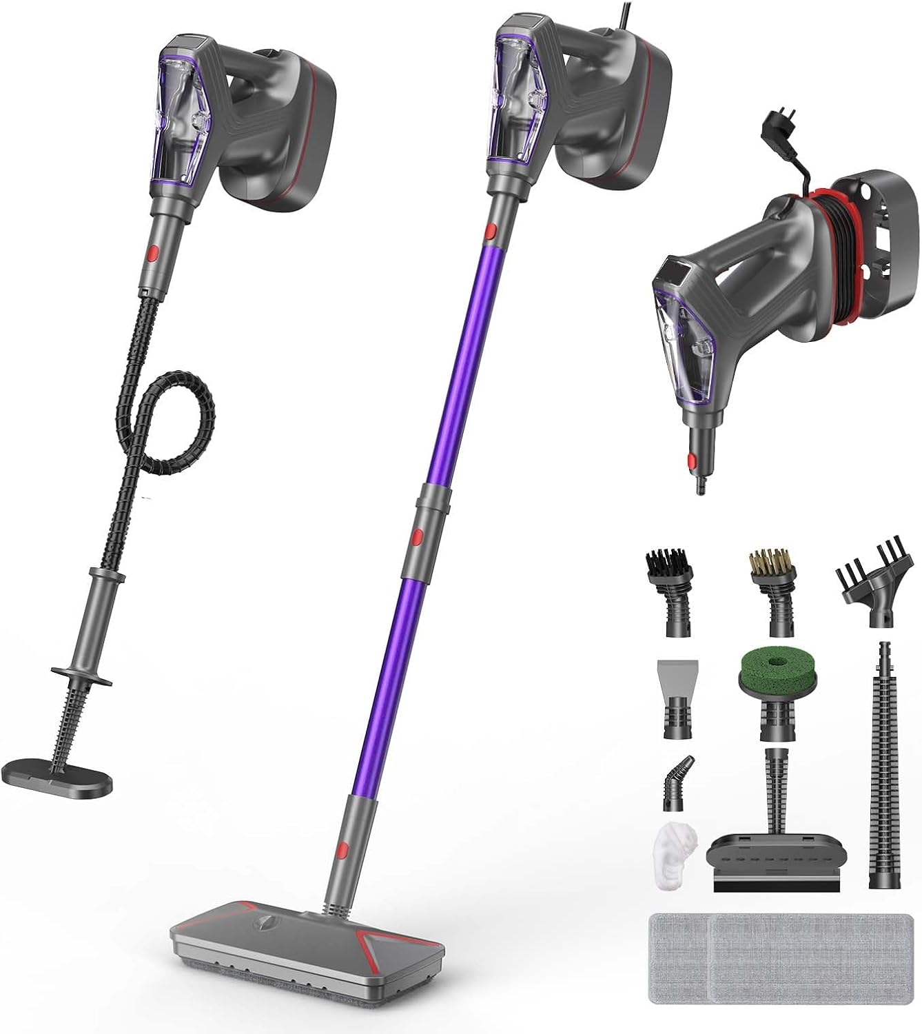 Steam Mop for Floor Cleaning - 29 in 1 Heavy Duty...