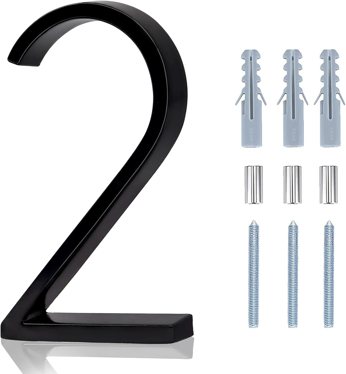 Floating House Numbers - 5 Inch Modern Address Hou...