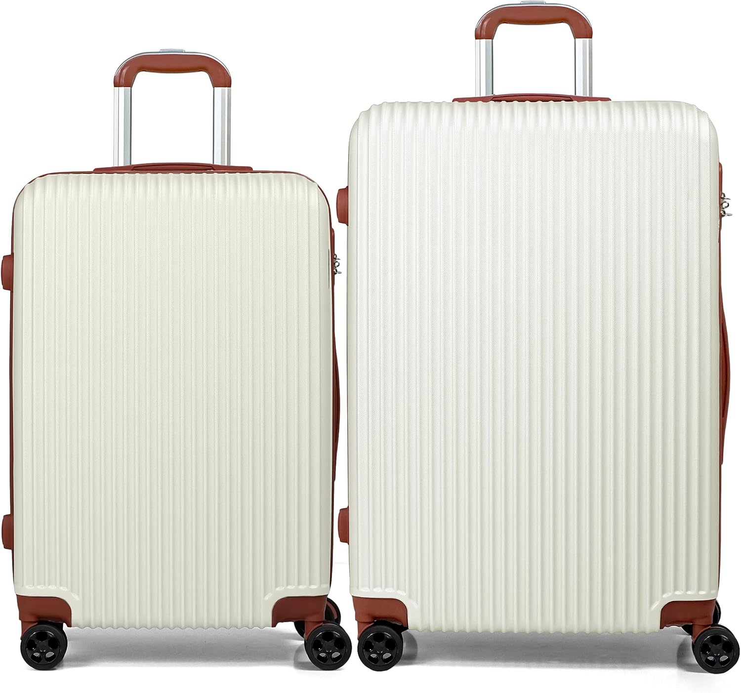 CALDARIUS Suitcase Large & Medium | 2 Pcs Suitcase Set | 3 Digit Combination Loc...