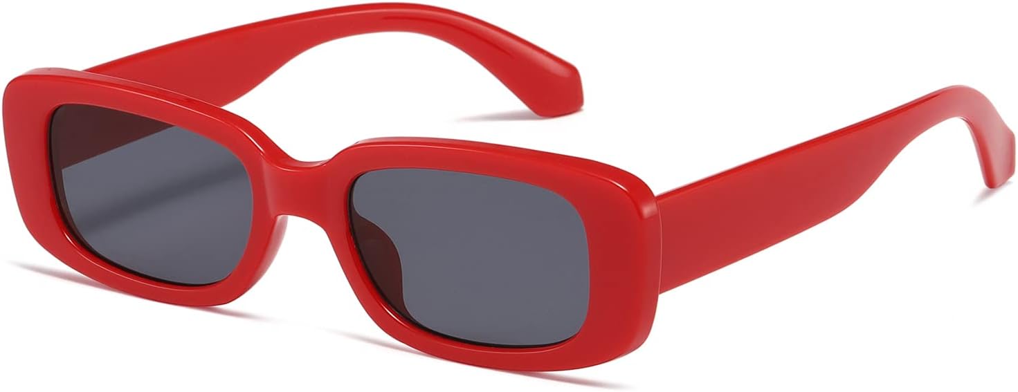 kimorn Rectangle Sunglasses for Women Men Trendy Retro Fashion Sun Glasses 90’s...