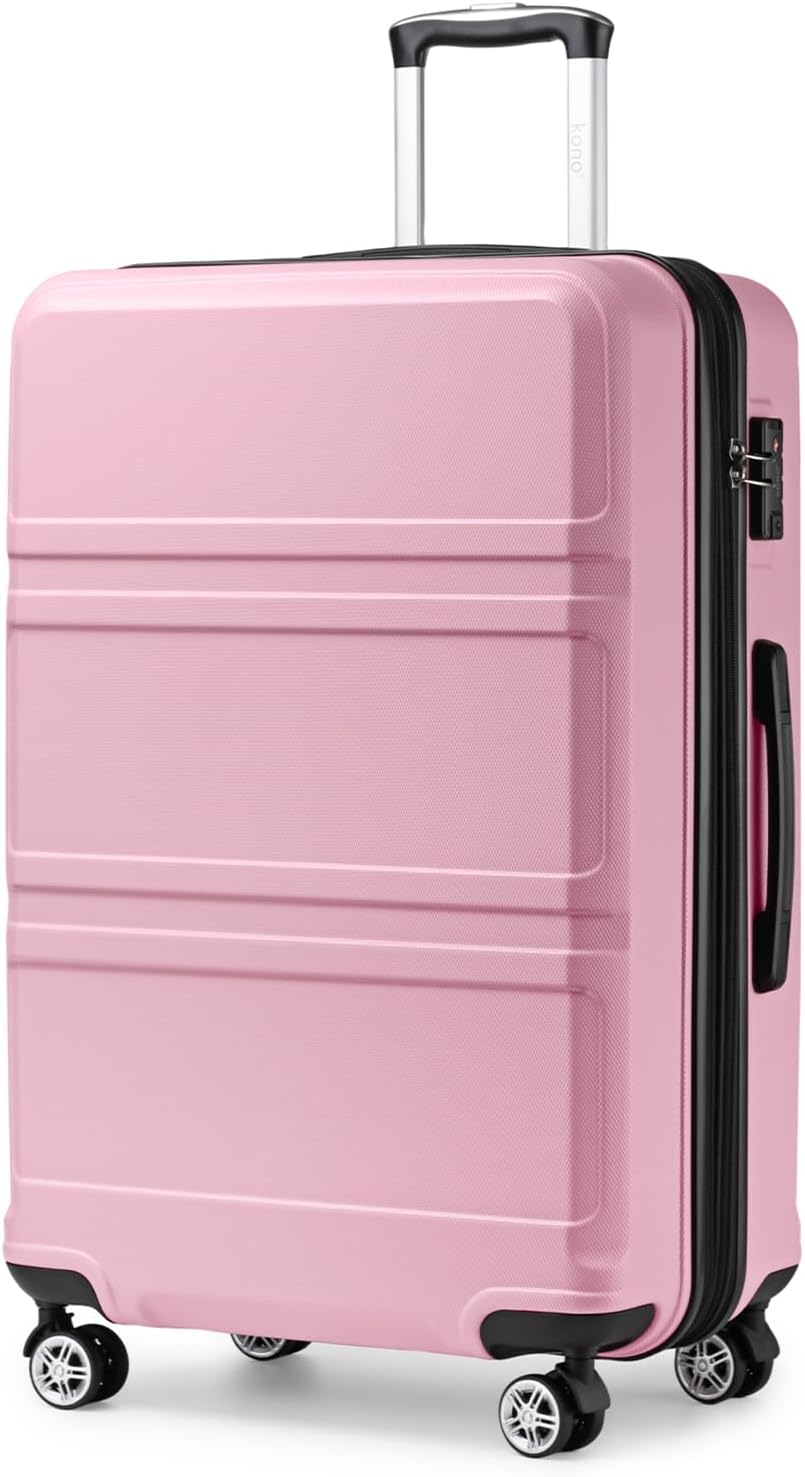 Kono 28 Inch Luggage Expandable Suitcase Lightweight with Spinner Wheels TSA Loc...