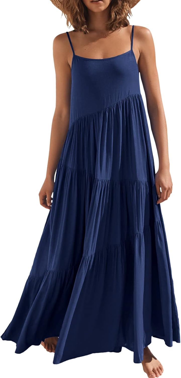 Summer Casual Dress by ANRABESS, Special Sleeveless Sundress for Comfort, Stylis...