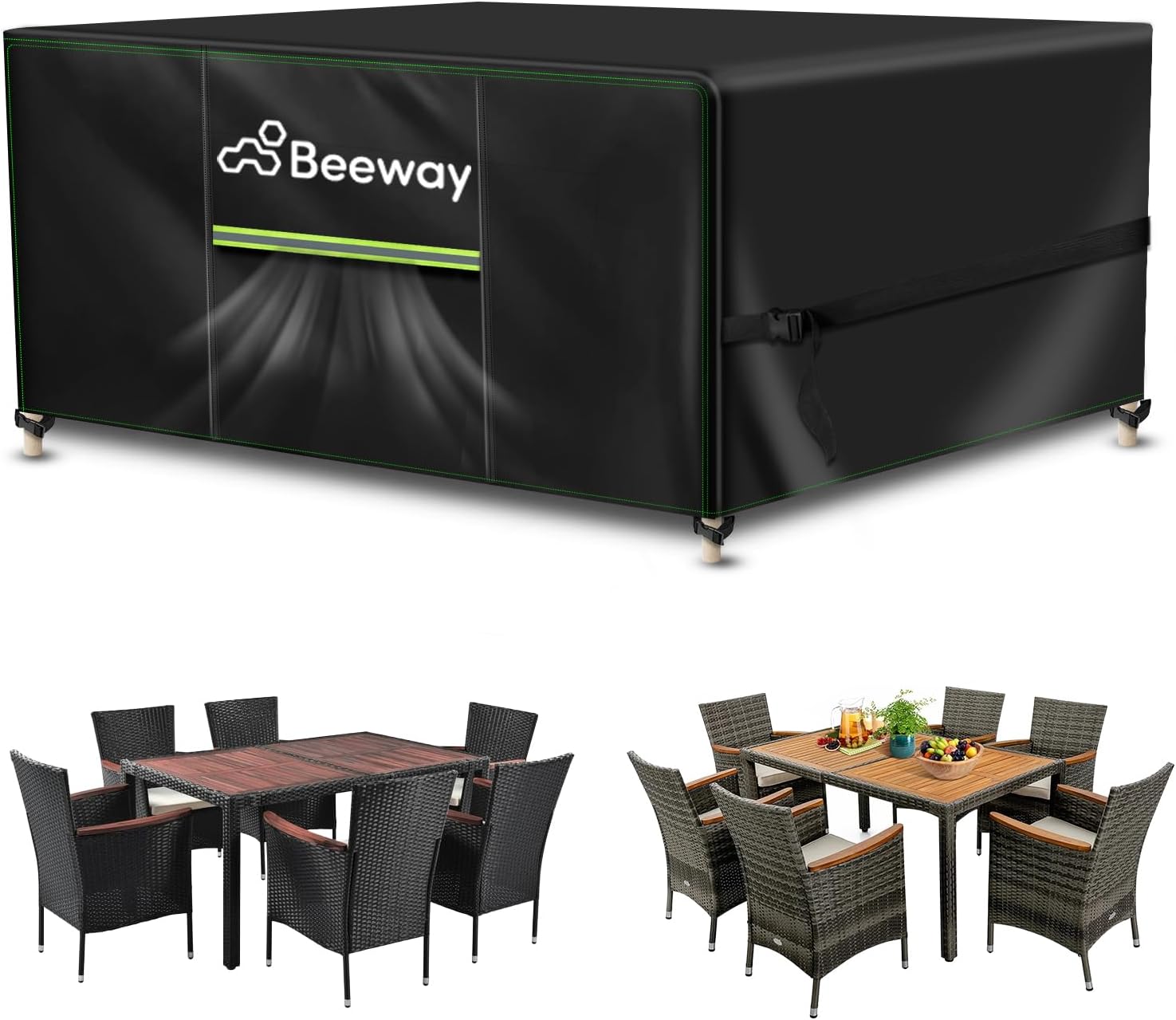 BEEWAY Garden Furniture Cover, Special Waterproof Cover With Air Vent, Unique Pa...