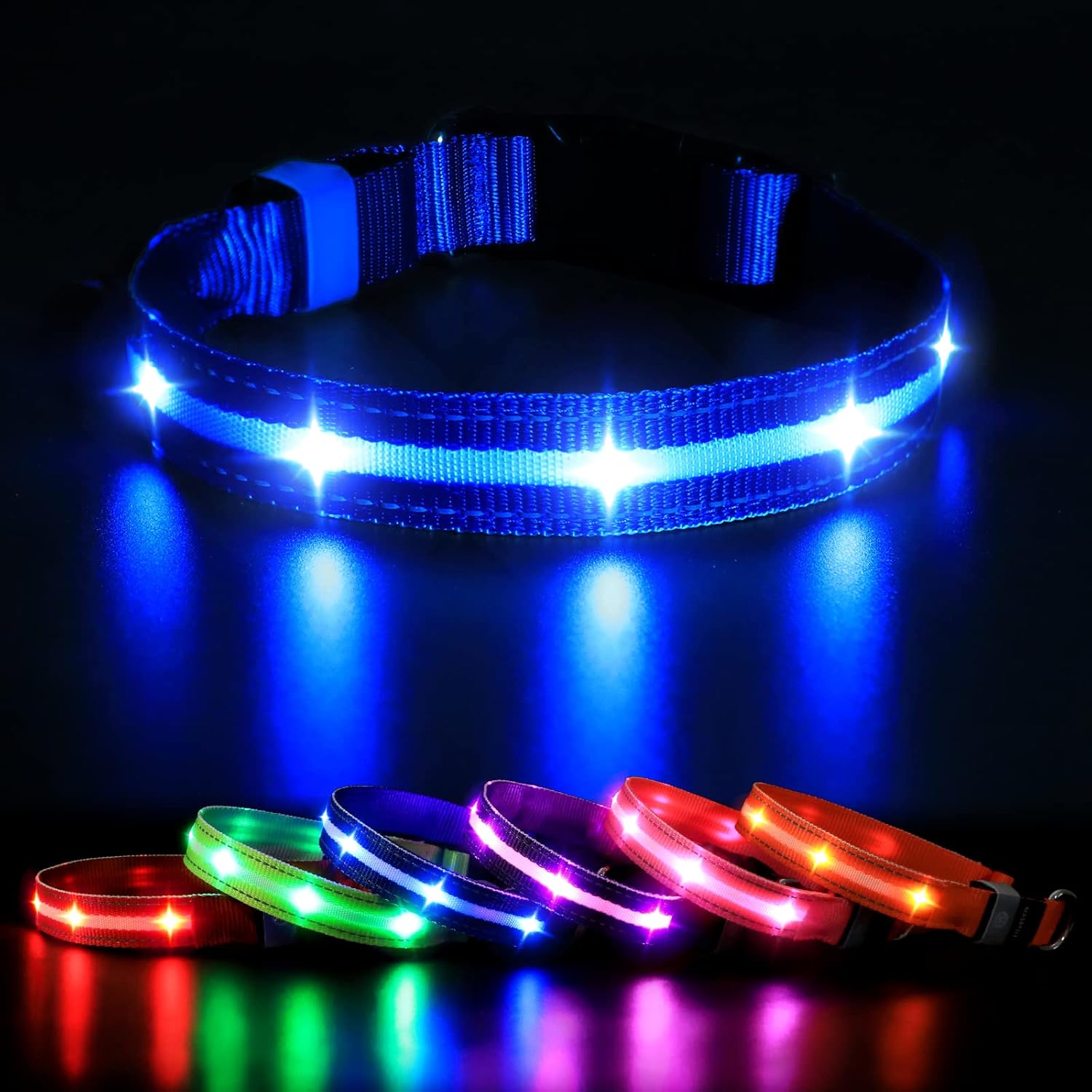 MASBRILL Light Up Dog Collar, Special Dog Collar Light for the Dark, Innovative...