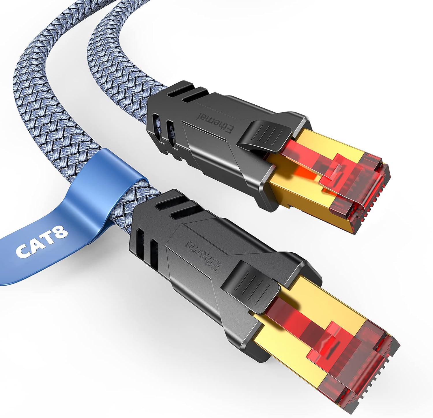 Snowkids Cat 8 Ethernet Cable 50 FT, Strong Signal, Flat High Speed 40Gbps 2000M...