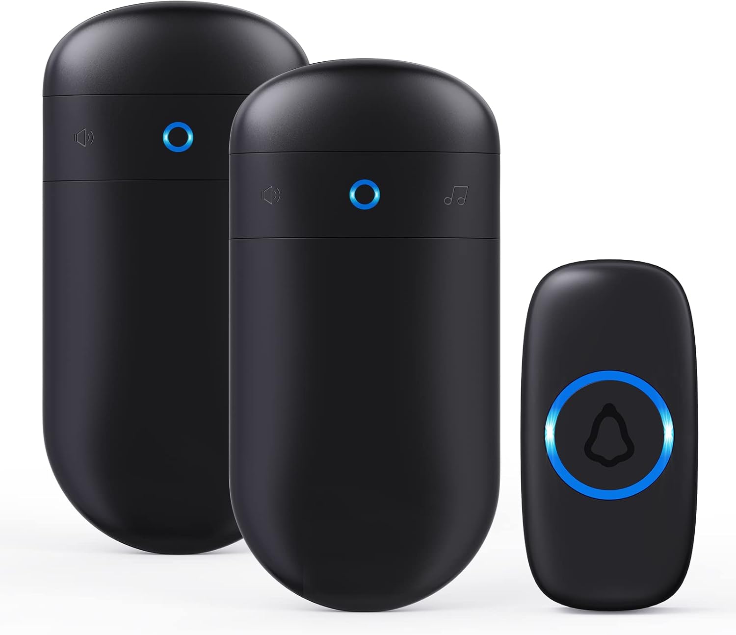 Wireless Doorbell, SECRUI Door bell Over 1000ft Coverage with 2 Plug-In Receiver...