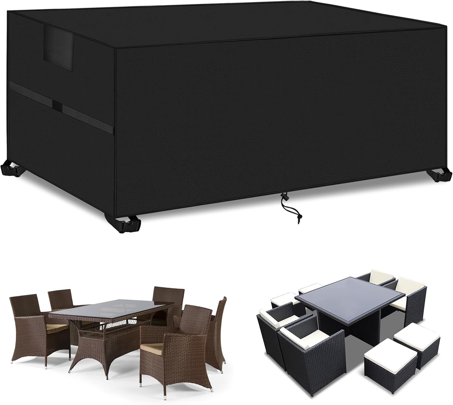 Outdoor Garden Furniture Covers,180*120*74cm,Waterproof with Air Vent, 420D Heav...