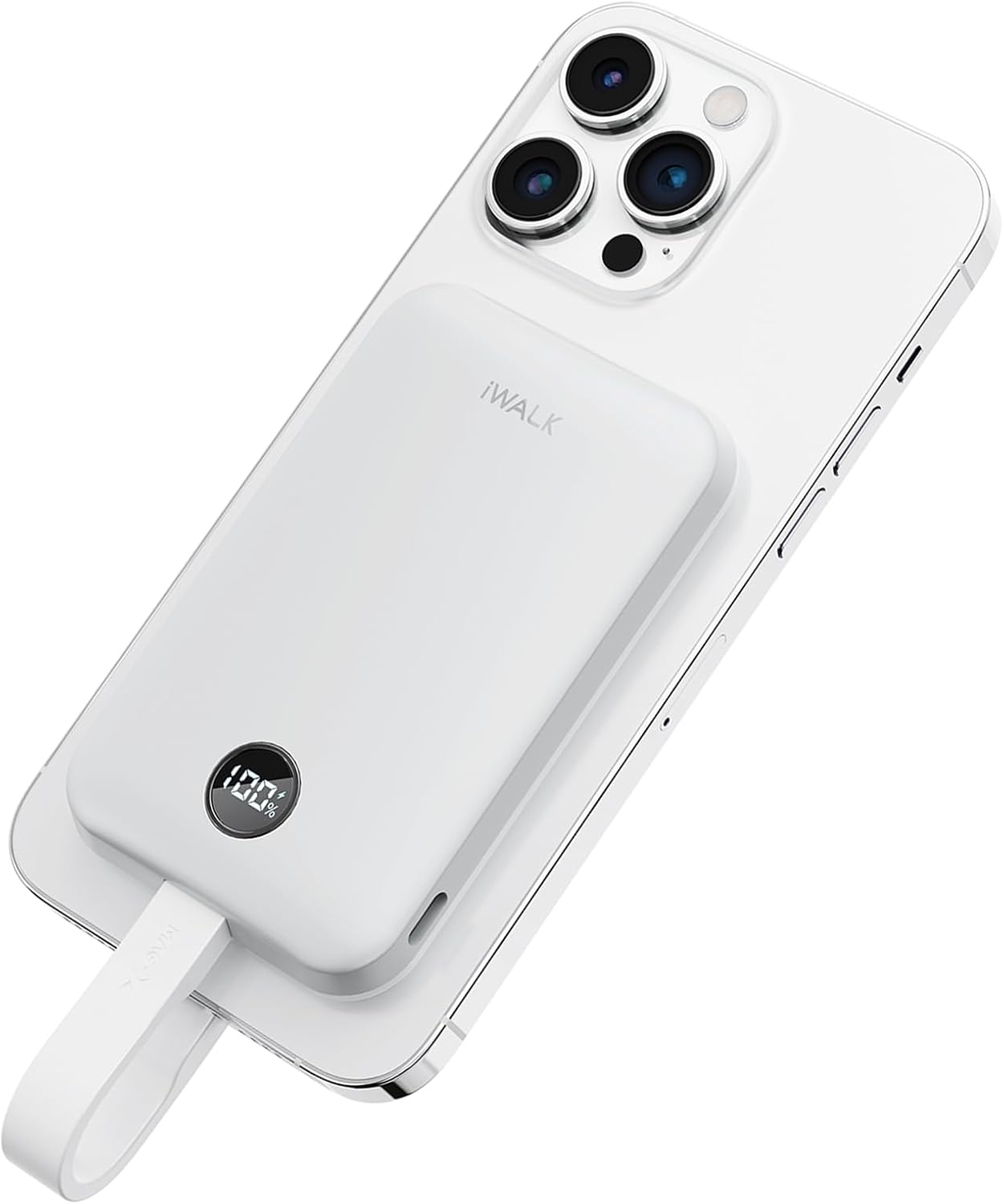 iWALK Magnetic Portable Charger 10000mAh:Qi2 Certified 15W Wireless Power Bank 3...