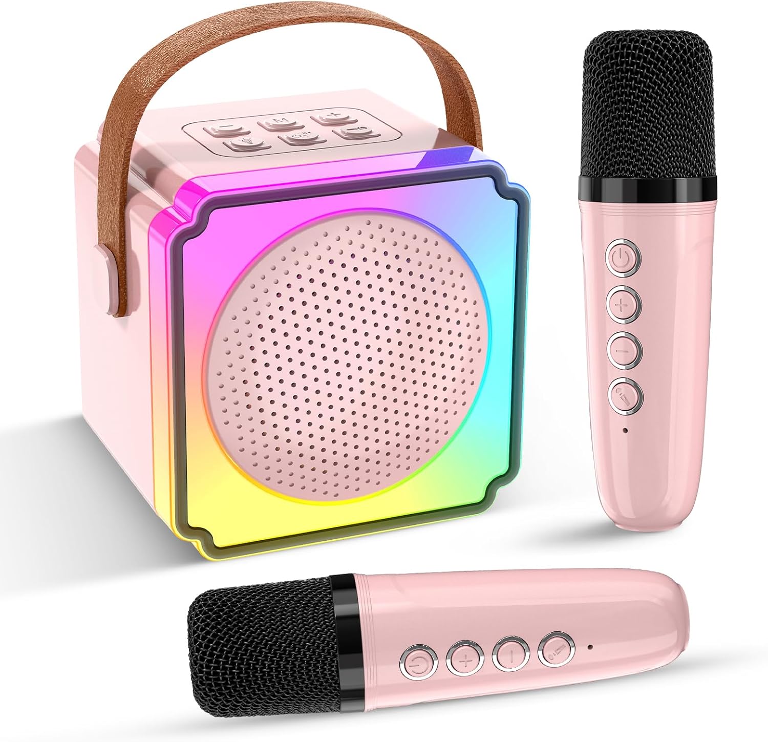 Caiord Mini Karaoke Machine for Kids,Portable Bluetooth Karaoke Machine with 2 W...