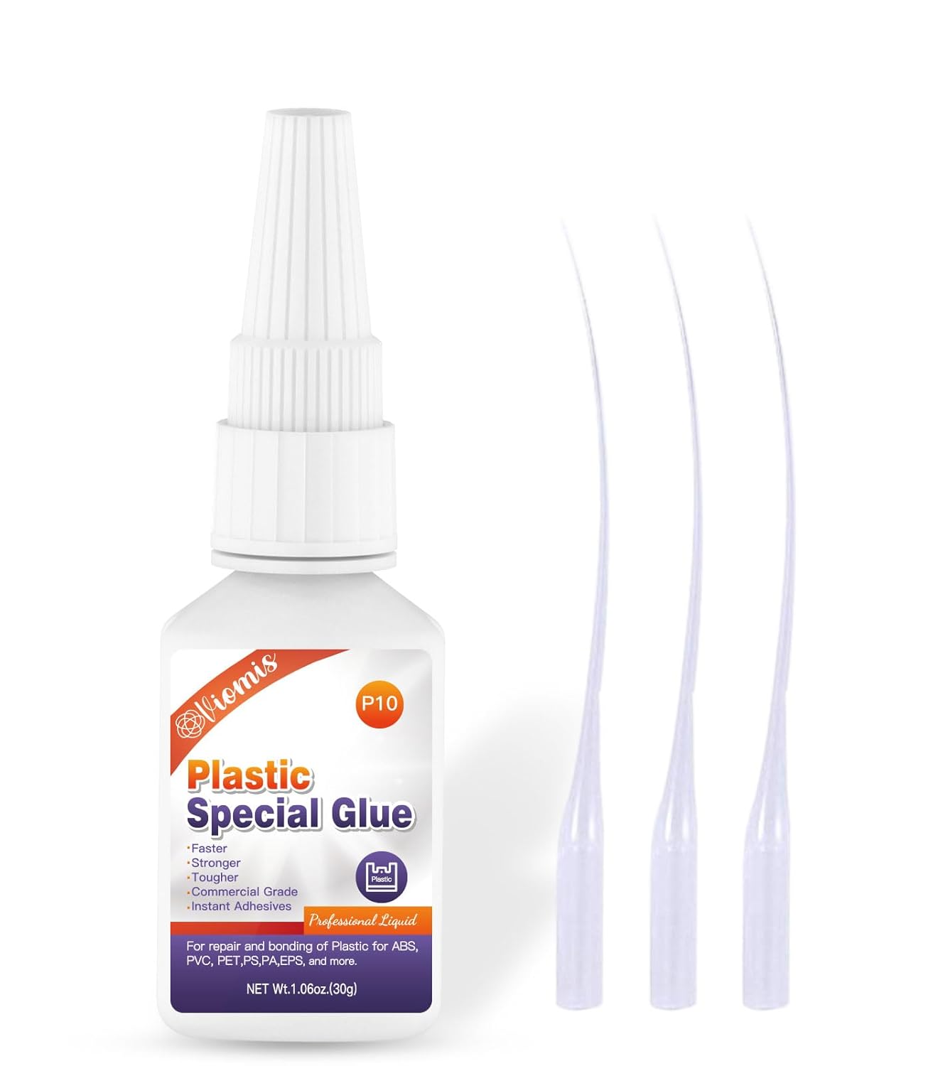 Viomis Plastic Glue, Special Instant Super Glue for Plastic, High-Quality Fast D...
