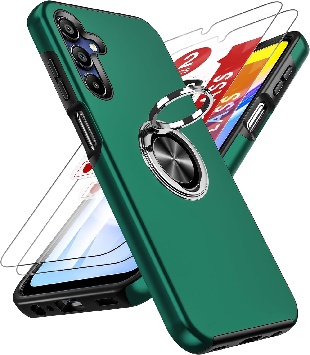 LeYi Samsung Galaxy A15 Case, Special Mobile Phone Case with 2 Tempered Glass Sc...