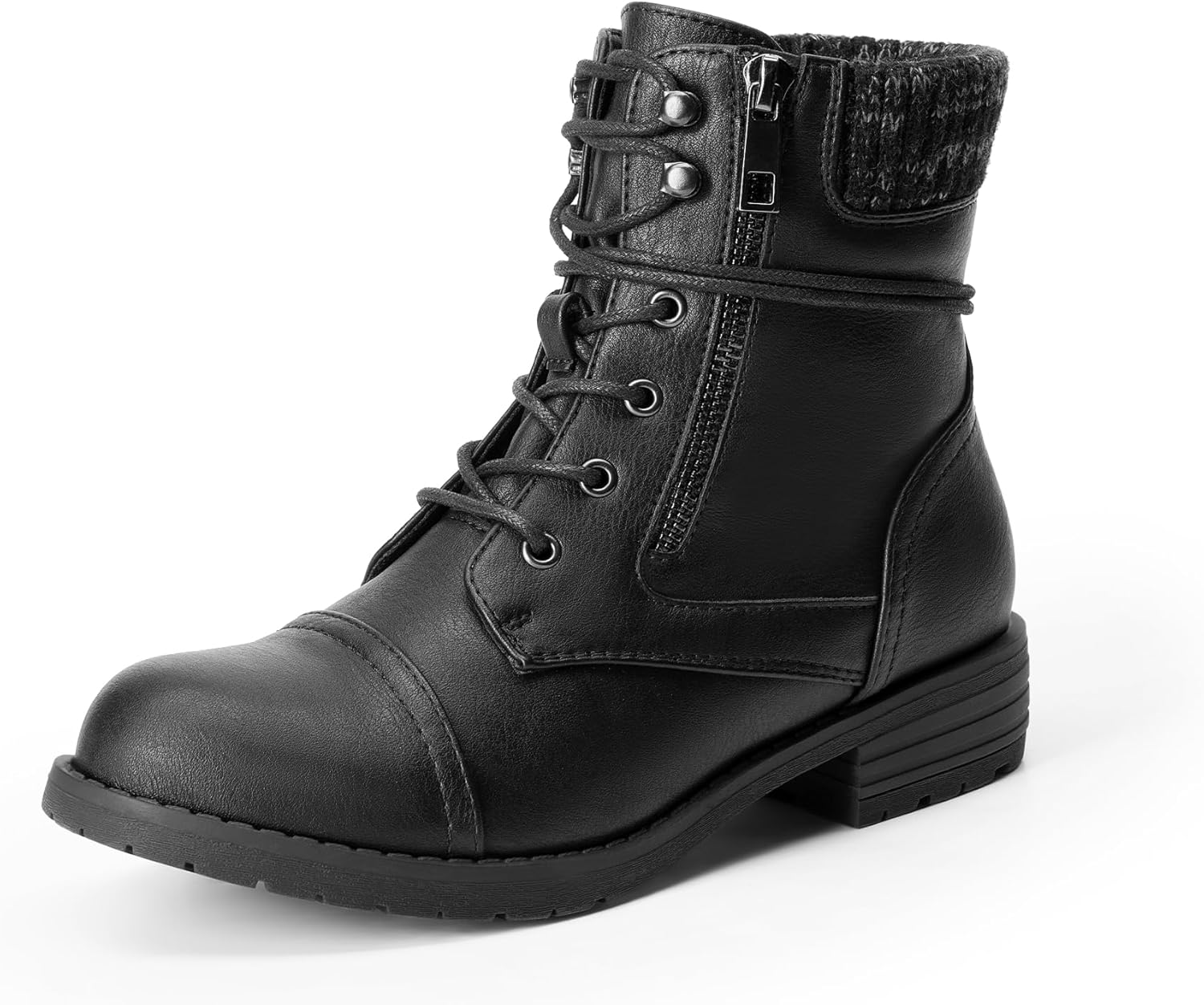 DREAM PAIRS Women's Combat Boots, High-Quality Lace Up Ankle Booties for Durabil...