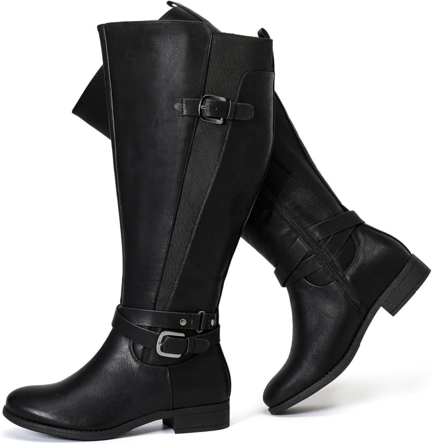 Luoika Women's Extra Wide Calf Knee High Boots, Wide Width Winter Tall Boots. 8....