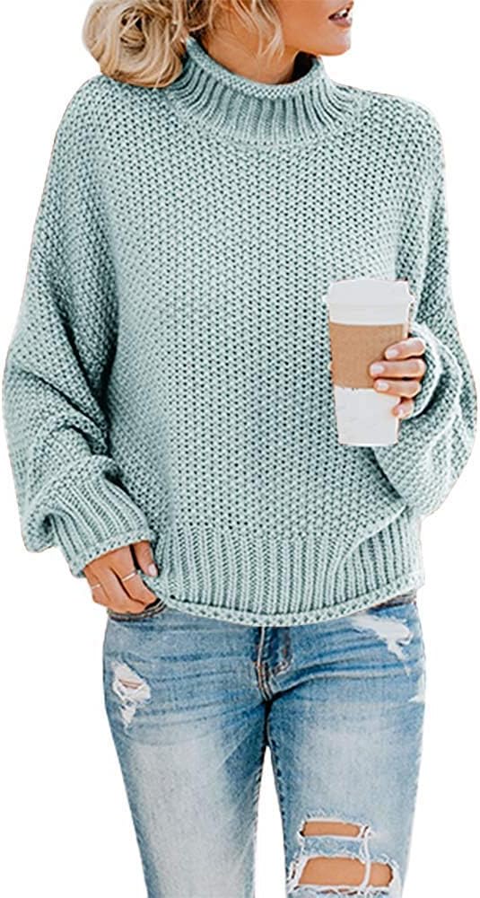 Stylish Imuedaen Women's Turtleneck Jumper, Special Casual Batwing Sweater, High...