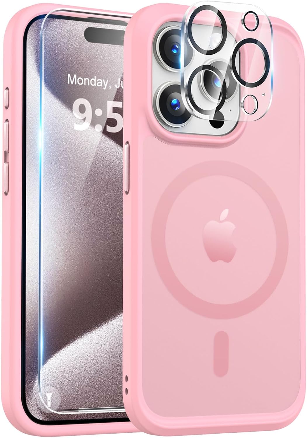 BossKiss Ultra Strong Magnetic for iPhone 15 Pro Case, [Compatible with Magsafe]...