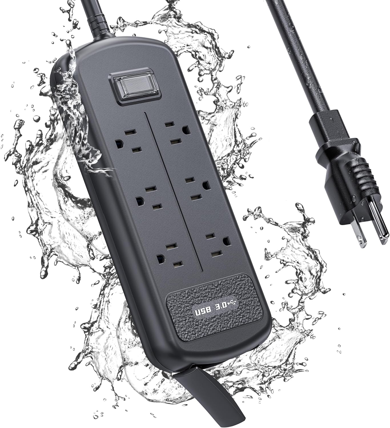 USB Outdoor Power Strip Weatherproof, Waterproof S...