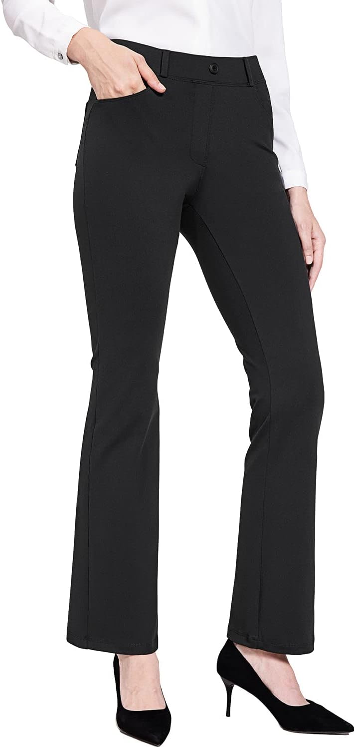 BALEAF Womens Dress Pants, High-Quality Yoga Work Pants, Special Straight Leg/Bo...