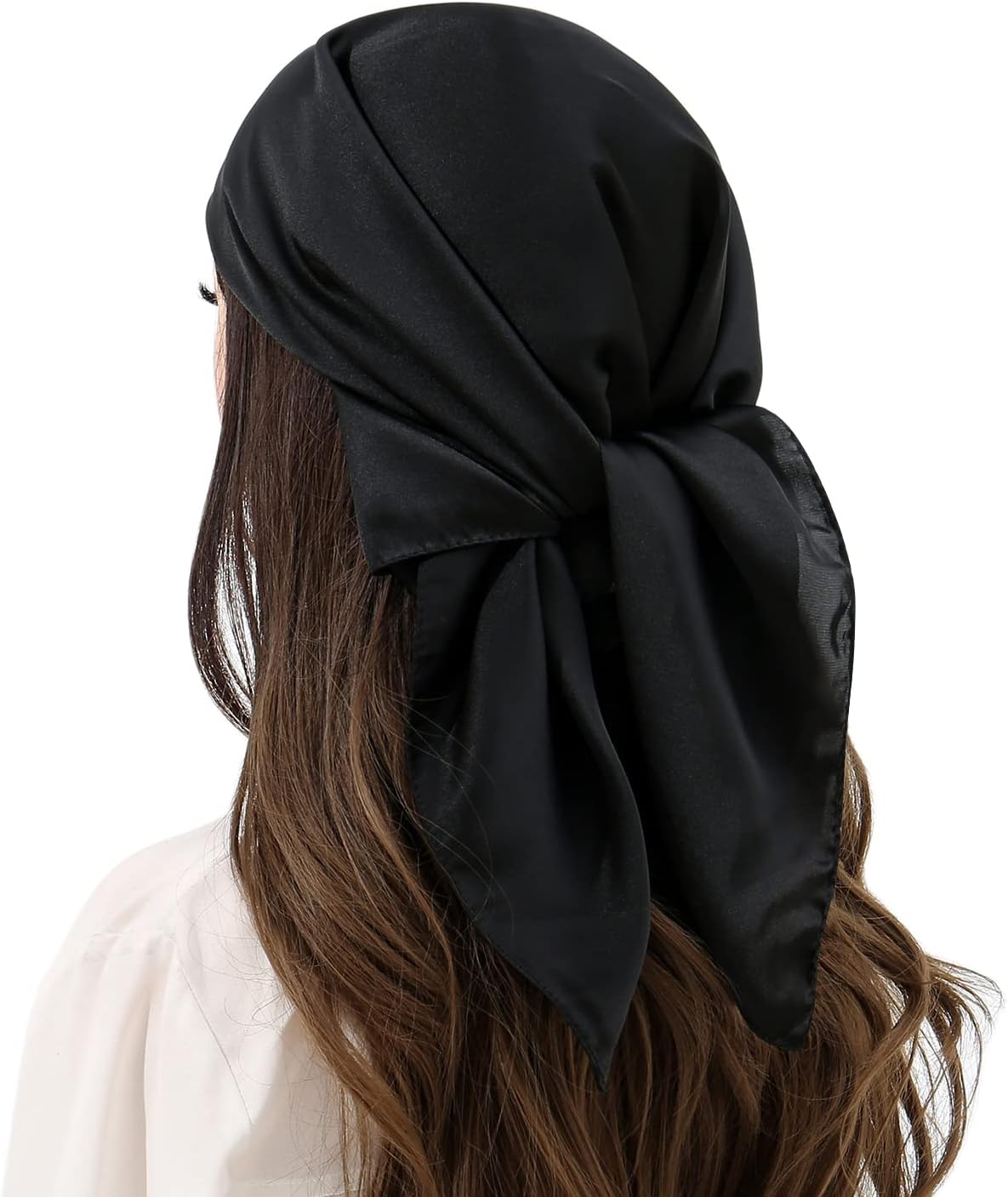 RIIQIICHY Womens Head Hair Scarf Like Satin Silk Scarf Sleeping Hair Wrapping Ni...