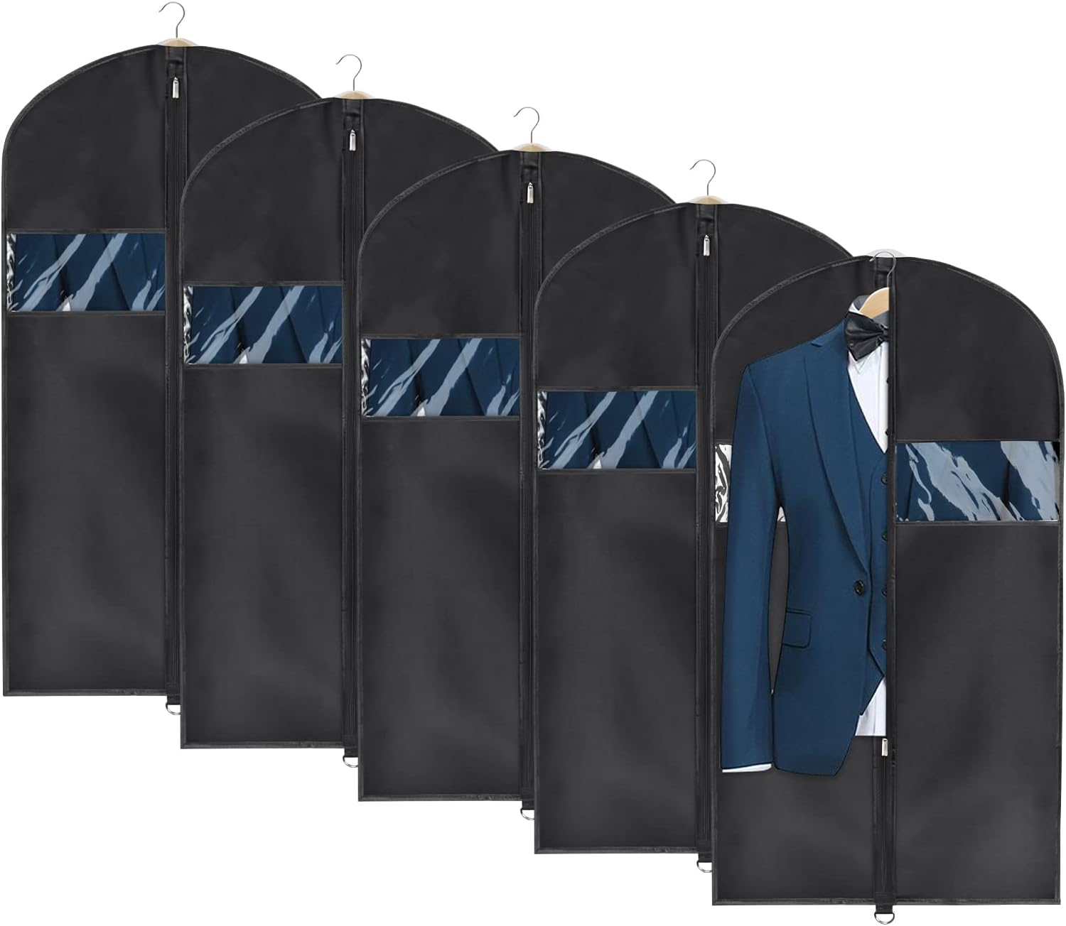 Univivi Garment Bag Suit Bag for Storage and Travel 43 inch, Washable Suit Cover...
