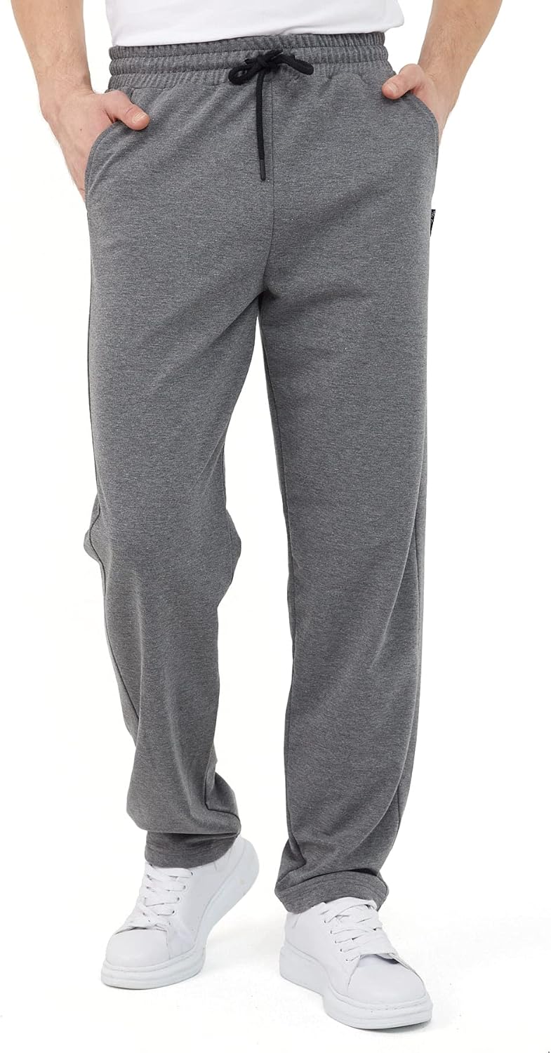 COMEOR Men's Cotton Jogging Pants - Long Men's Sweatpants - Men's Jogger Trainin...