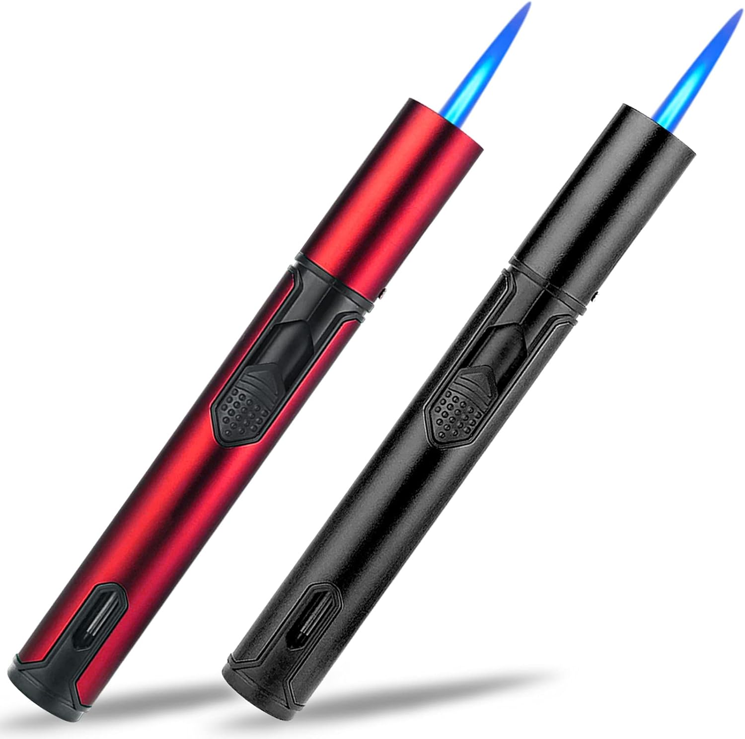 Yeuligo 2 Pack Gas Lighter, 6.0in Refillable Jet Lighter with Visible Window, Ad...