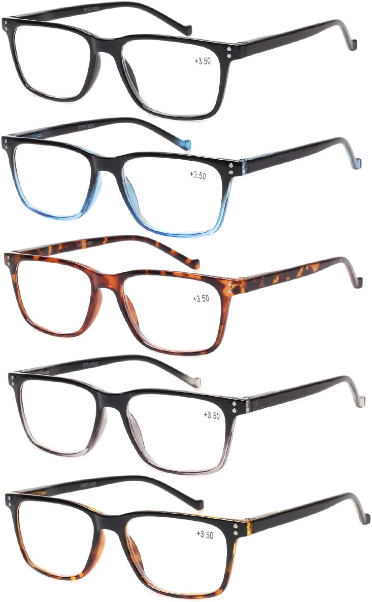 High-Quality JOSCHOO Reading Glasses, Special Comfortable Glasses with Spring Hi...