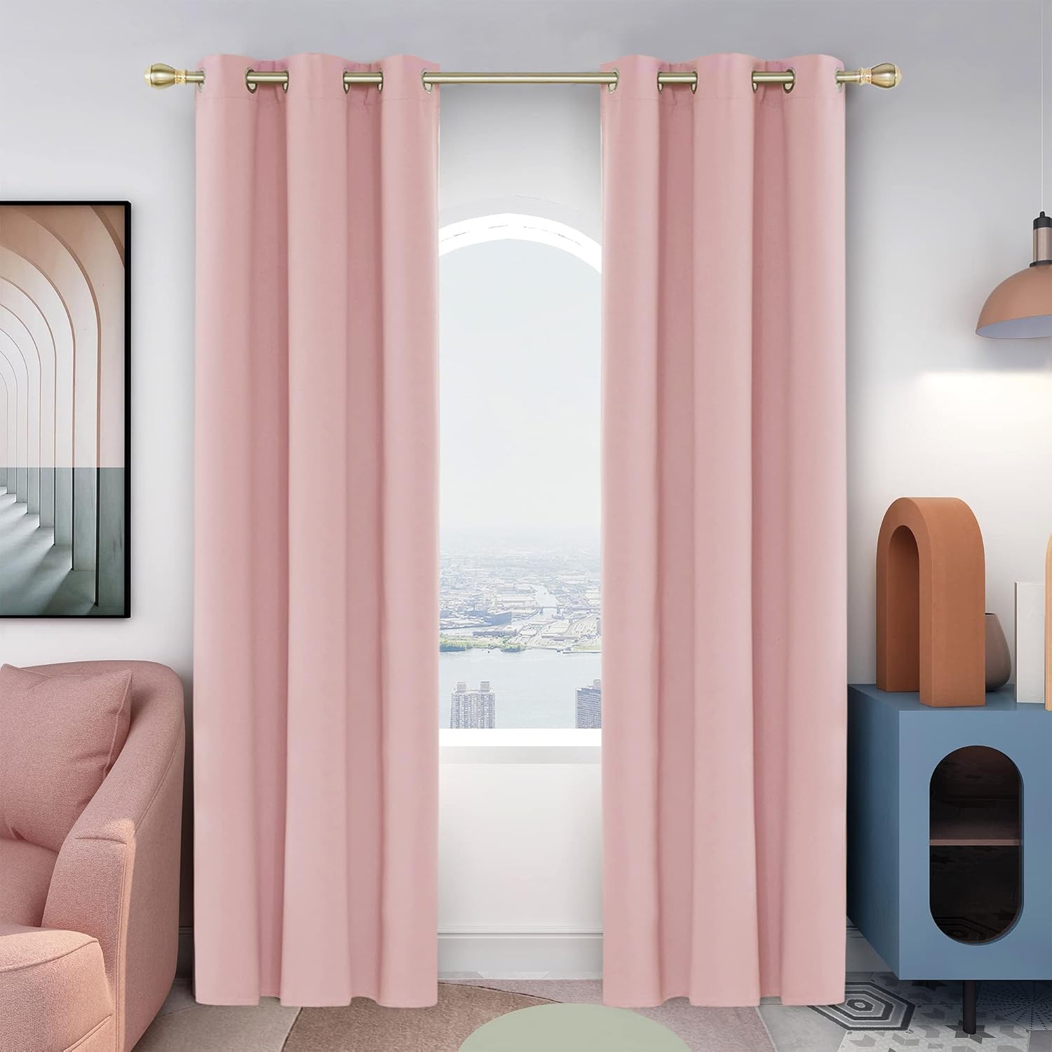 Deconovo Blackout Curtains, Special Thermal Insulated Room Darkening Window Drap...