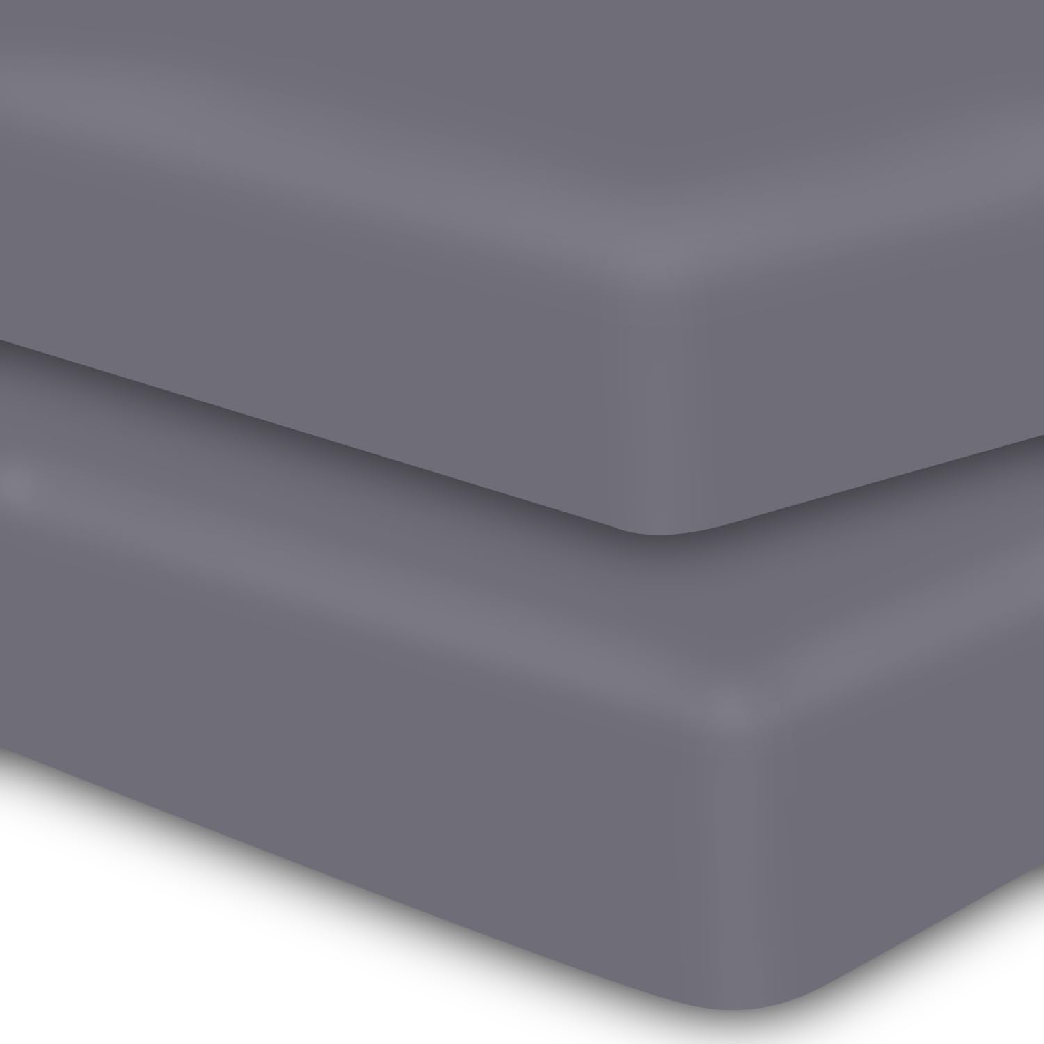 MOONQUEEN 2 Pack Lightweight Bedding Fitted Sheets - Soft Microfiber Bottom Shee...