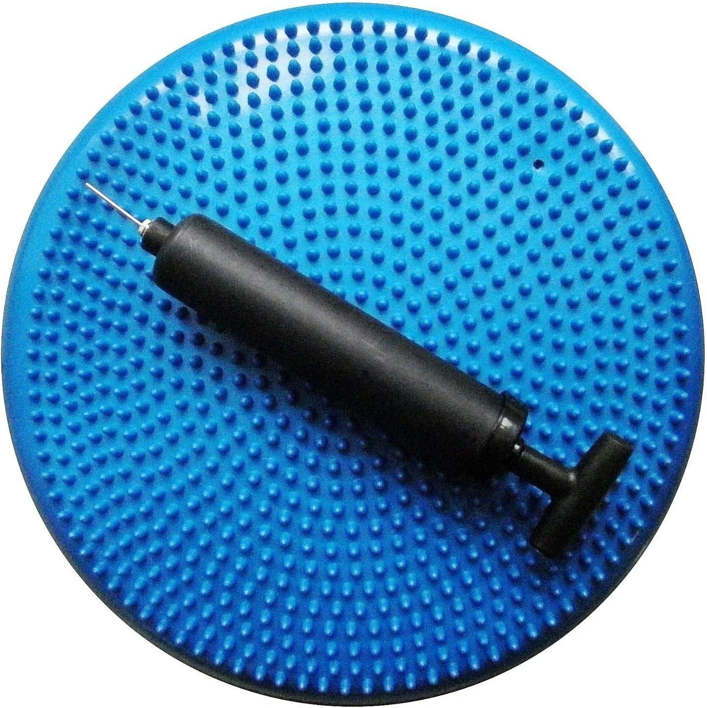 AppleRound Inflated Wobble Cushion with Hand Pump, Air Stability Board (Extra Th...