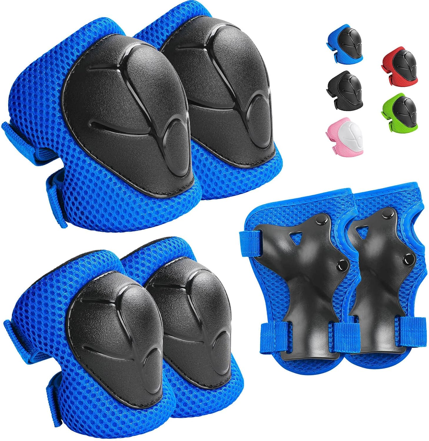 Kids Protective Gear Set Knee Pads for Kids 3-14 Years Toddler Knee and Elbow Pa...