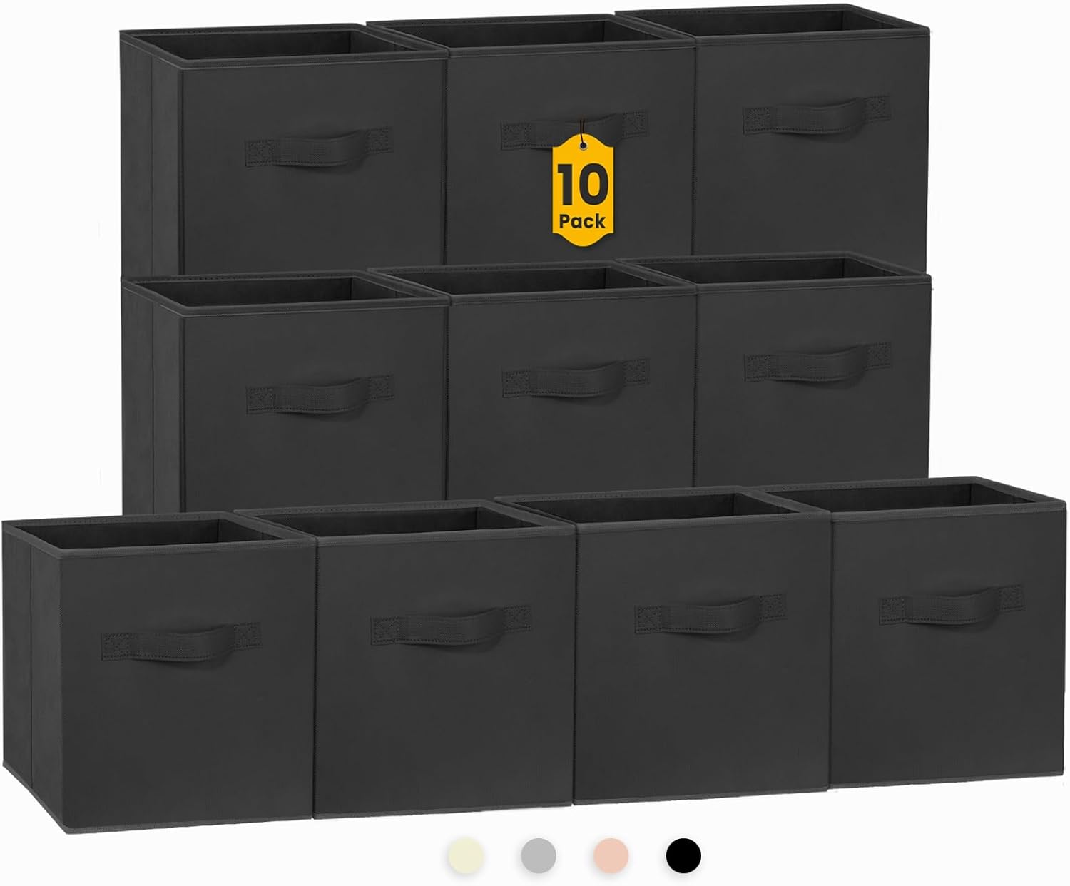 Criusia Storage Cubes, 11 Inch Clothes Storage Bins for Shelves Closet (10 Pack)...